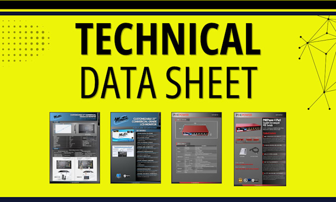create a professional b2b product spec or technical data sheet