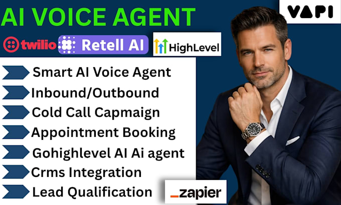 ai voice agent cold calling agent receptionist vapi retell make com chatbot n8n