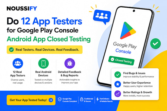 do 12 app testers for mobile app testing android app testing ios app testing