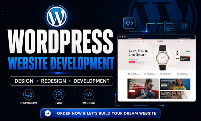 do wordpress website development, wordpress design, and redesign