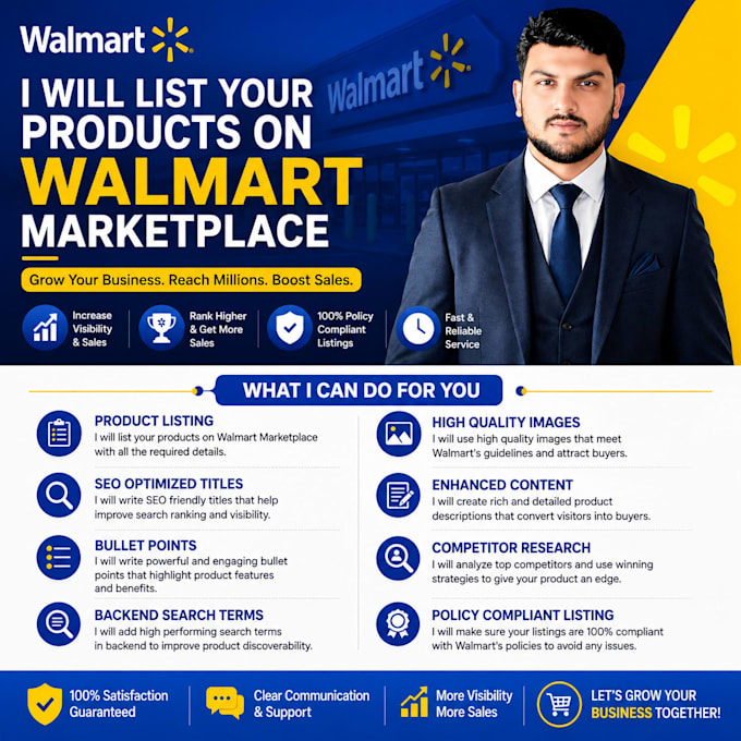 list and optimize products on walmart marketplace