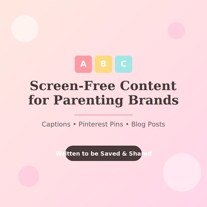write screen free toddler activity content for your parenting brand