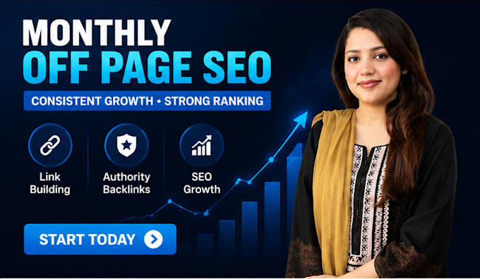 monthly off page SEO with high da authority backlinks