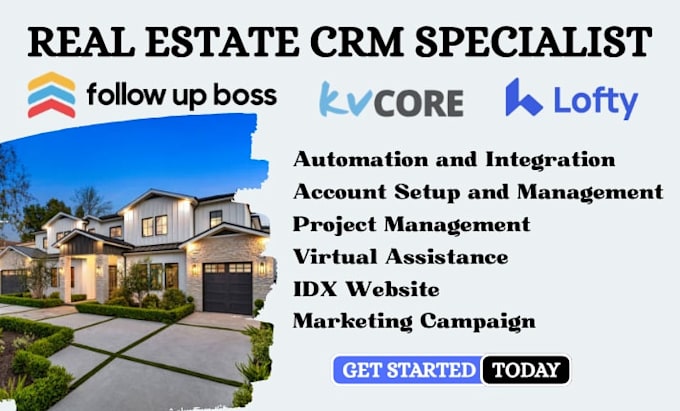 setup and customize lofty automation landing page kvcore fub idx website crm