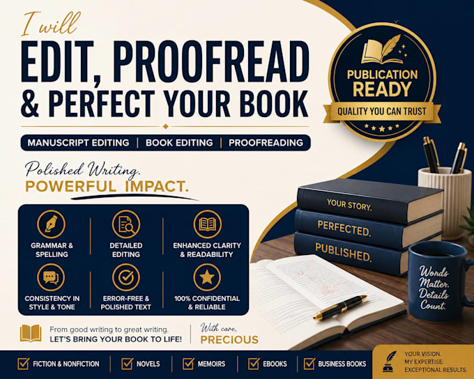 do book editing, manuscript editing and proofreading
