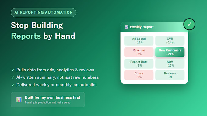 automate your weekly and monthly reporting with ai