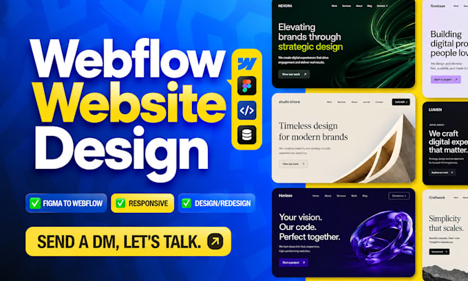 do webflow website design, figma to webflow design, be your webflow developer