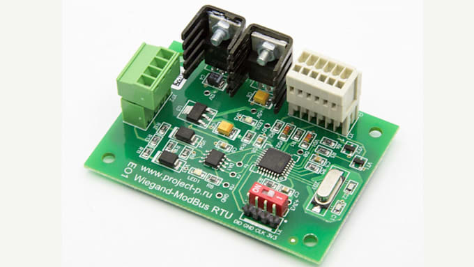 design industrial rs485 modbus pcb, schematic, layout and gerber files