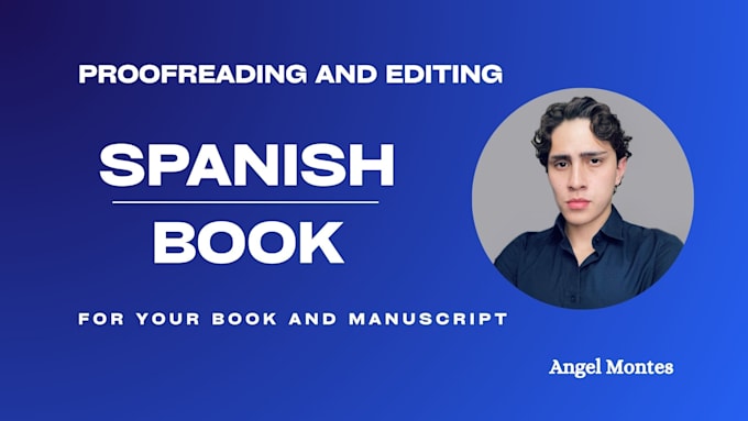 profesionally proofread and edit your spanish book