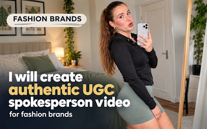 create authentic ugc spokesperson video for fashion and beauty for your brand