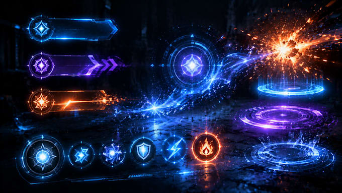make stunning unity UI animations and shader vfx effects