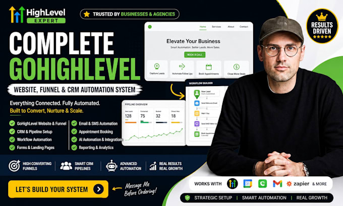 create gohighlevel website ghl funnel highlevel crm automation system