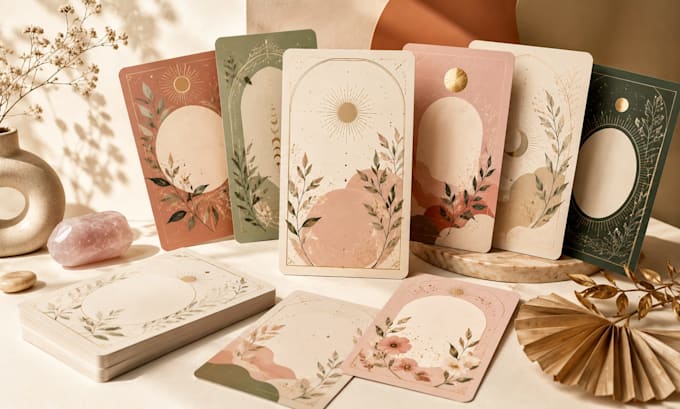design custom affirmation cards self love wellness card deck for print