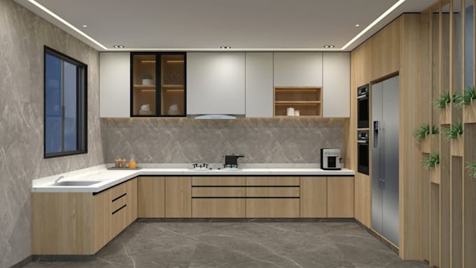 design kitchen layout 3d product render 2d technical cabinet drawings solidworks