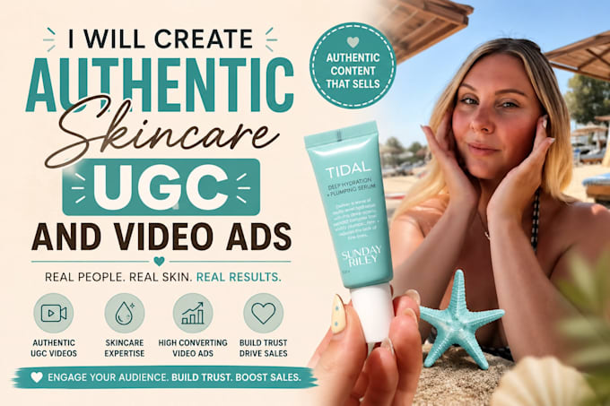 create high quality beauty and skincare ugc
