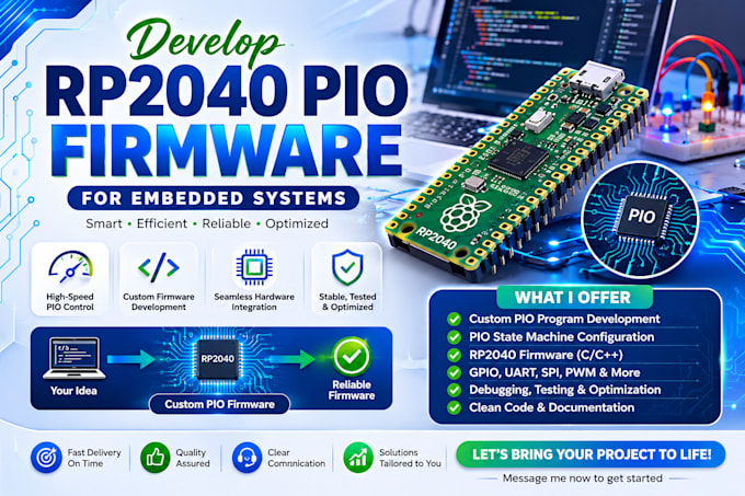 develop rp2040 pio firmware development for embedded systems