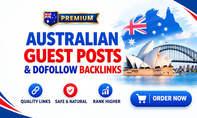 build quality australian backlinks with premium autralian guest posts
