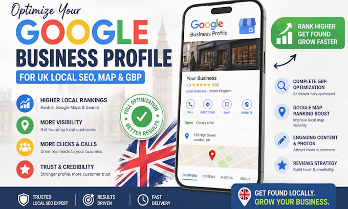 optimize your google business profile for UK local SEO map and gbp
