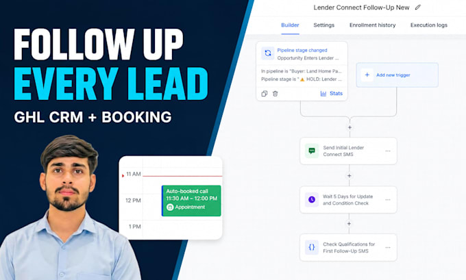 set up gohighlevel CRM and lead follow up automation