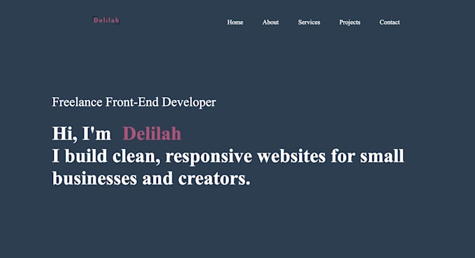 build modern portfolio website for any professional