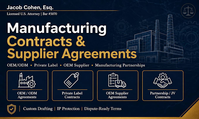 draft a robust manufacturing partnership contract as a US attorney