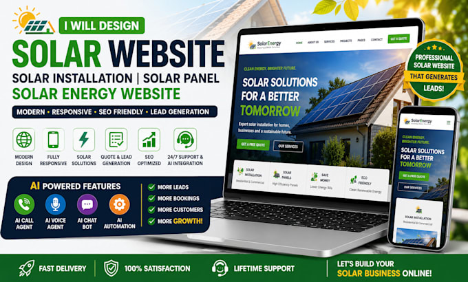 design solar website solar installation solar panel solar energy website