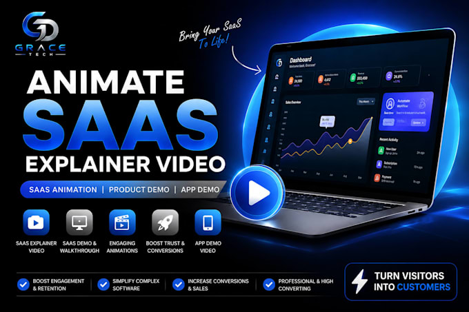 animate saas explainer video saas animation product demo video app promo spkie