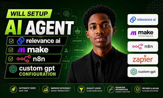 setup ai agent relevance ai make n8n custom gpt configuration