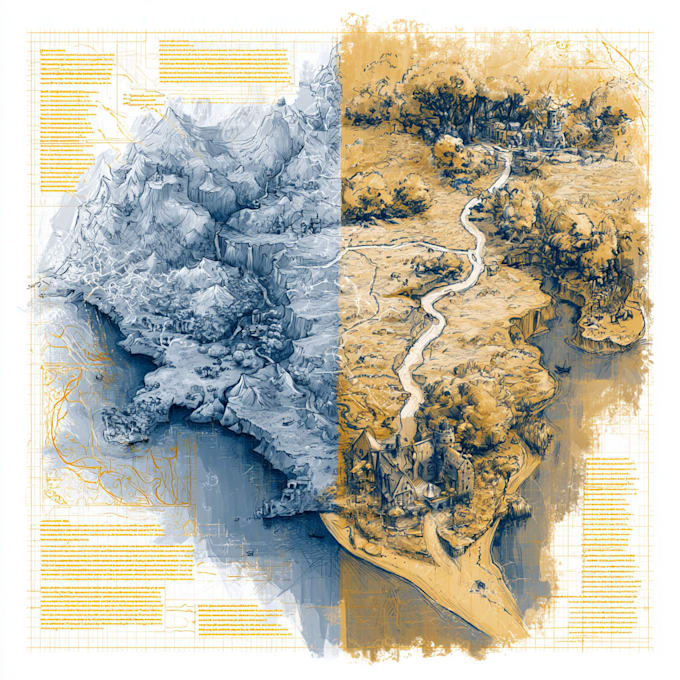 design map illustration drawing