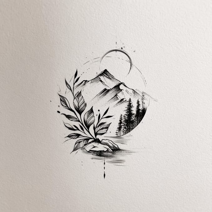 draw an old school traditional tattoo illustration