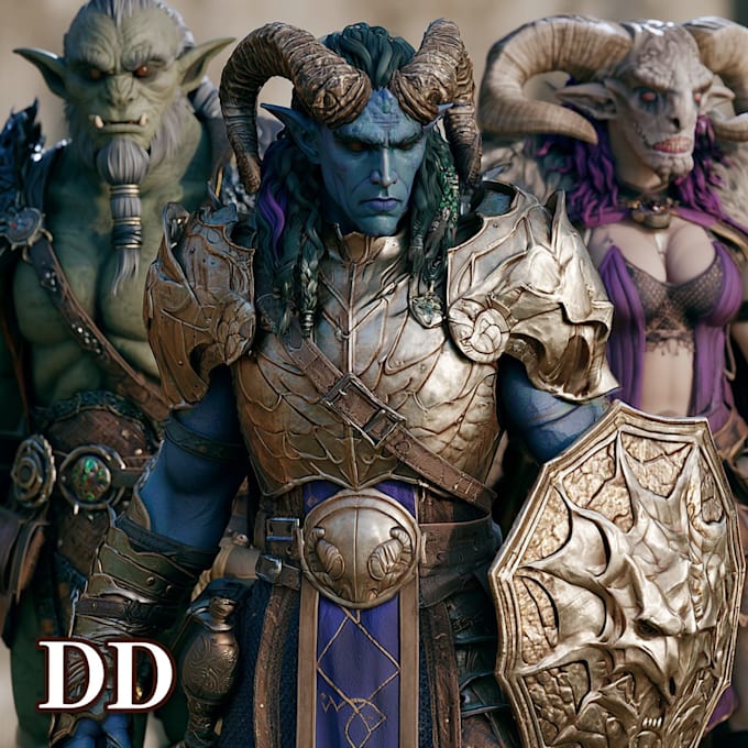 draw your dnd art or ttrpg character design or illustration
