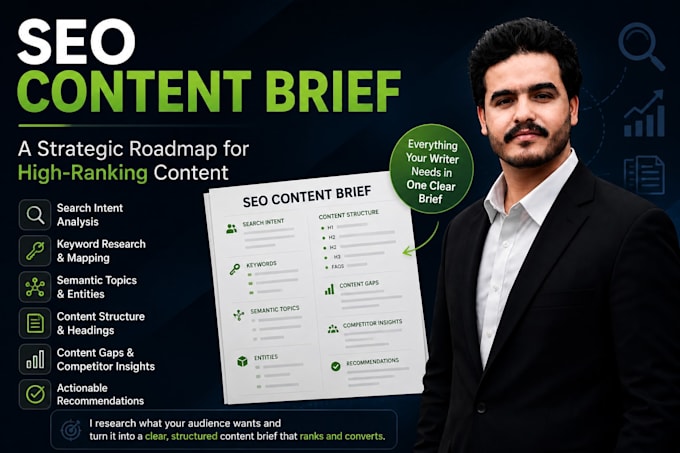 create SEO content briefs based on search intent
