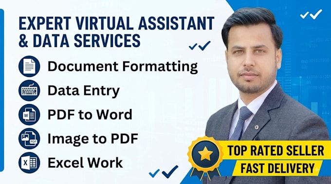 do expert data entry, word document formatting and pdf to excel conversion