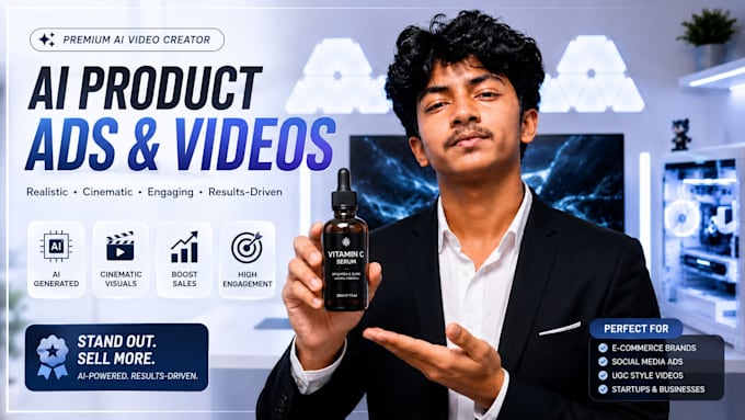 create realistic ai product ads, ai videos