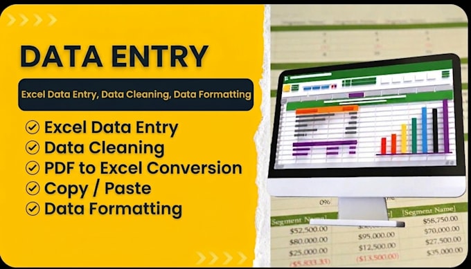 do accurate data entry and excel spreadsheet work