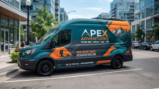 professional van wrap, vehicle wrap, car wrap design