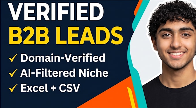 generate targeted b2b leads of any custom niche  with domain verified emails