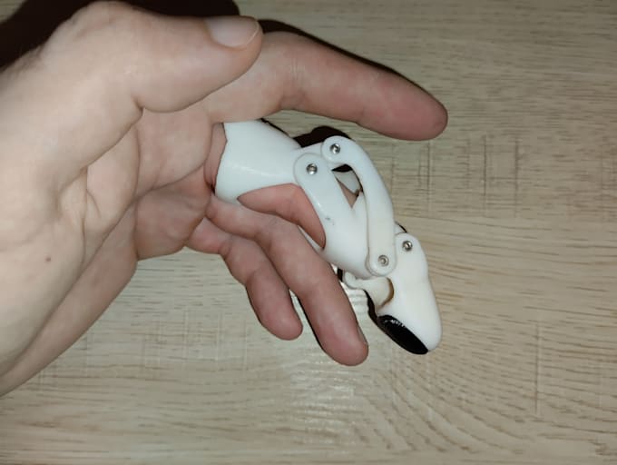 create distal phalanx finger prosthesis ready for 3d printing