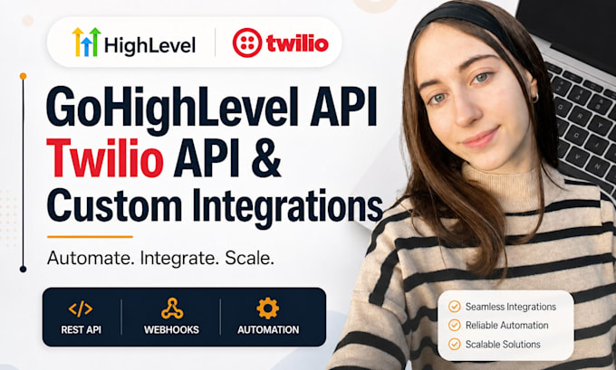 integrate gohighlevel api twilio api CRM and SMS automation