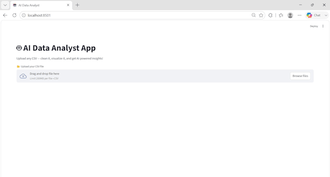 build an ai powered data analysis web app using python and streamlit