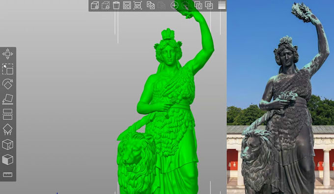 cleanup, repair and optimize 3d scan, stl file and 3d model for 3d printing