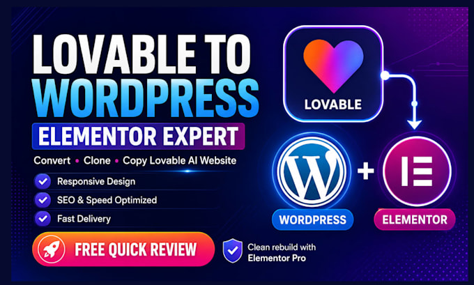 convert lovable ai to wordpress, lovable ai website, clone lovable ai website