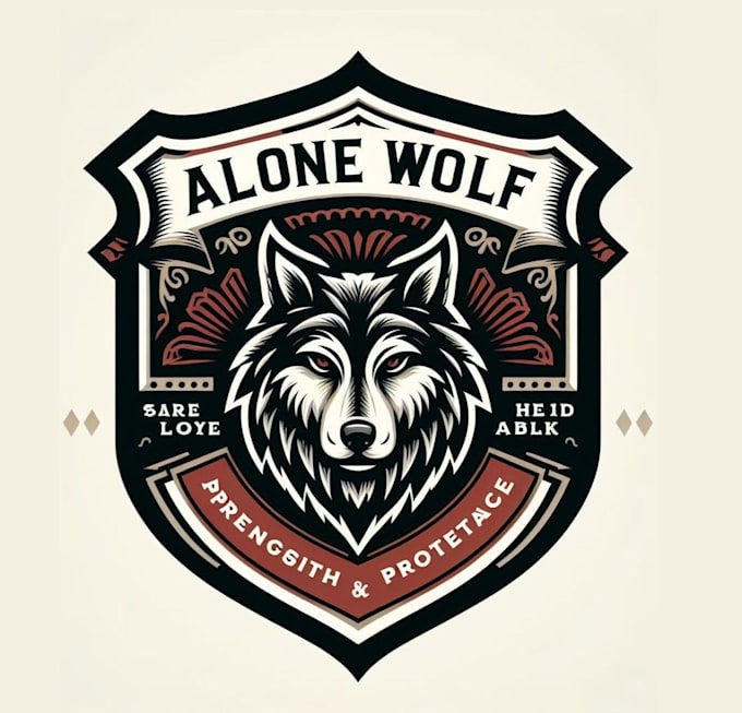 design creative modern wolf logo