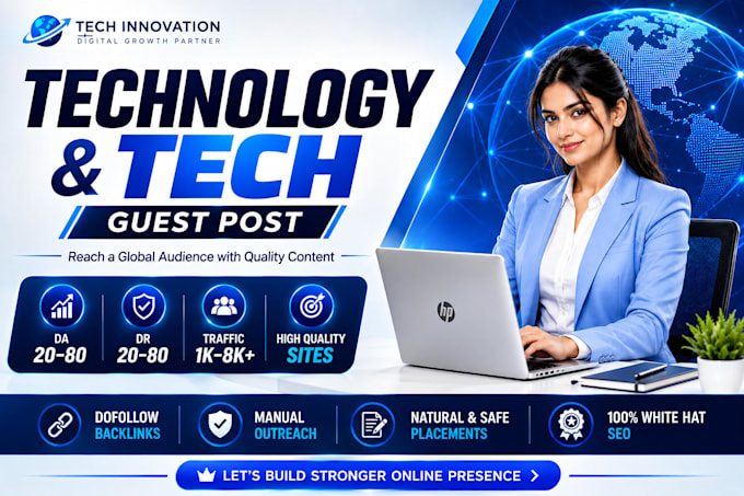 publish high authority tech blog guest posts and backlinks