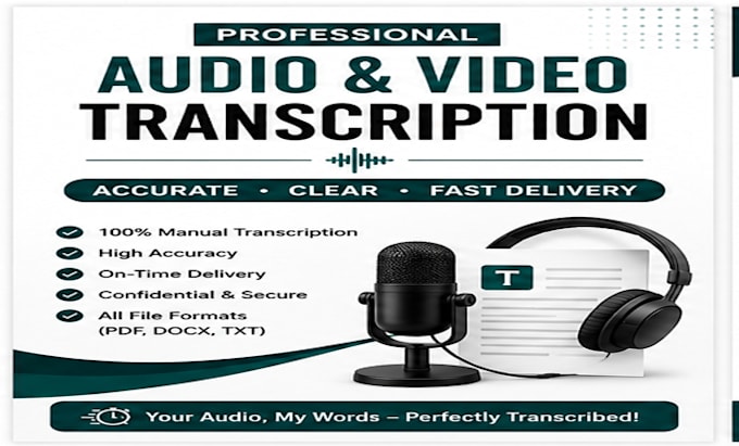 accurately transcribe audio and video files