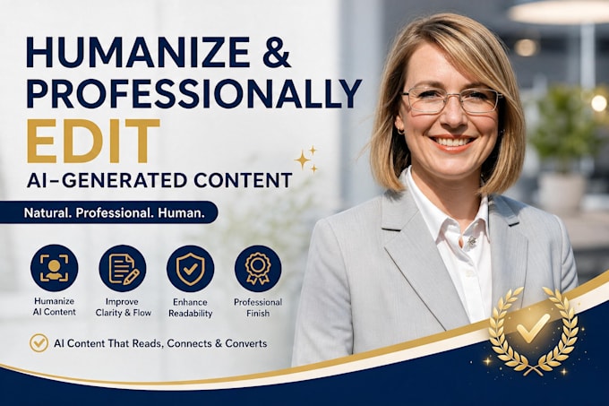 humanize and professionally edit ai generated content