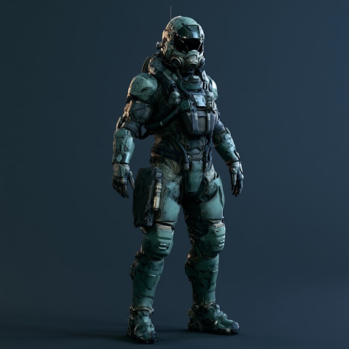 design a unique futuristic sci fi character
