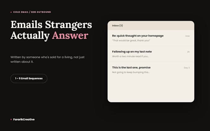write cold email sequences that get b2b replies