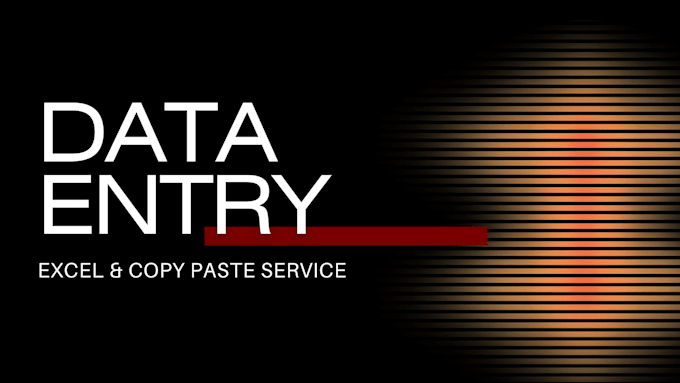 do professional excel data entry and copy paste work