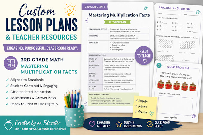 create engaging lesson plans and teacher resources